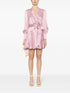 Silk Wrap Mini Dress